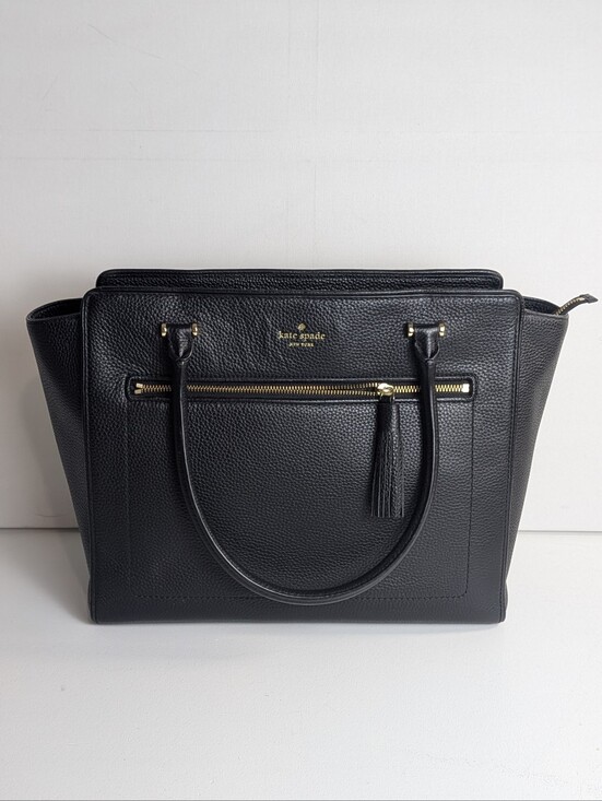 kate spade Handbags - KATE SPADE NEW YORK ALLYN CHESTER STREET BAG SATCHEL PEBBLED LEATHER BLACK EUC